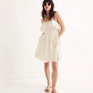 Madewell Embroidered Apron Ruffle Dress NWT Graduation Dress